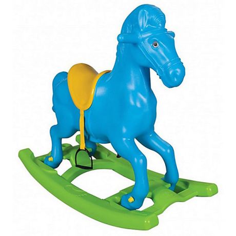 Pilsan Качалка Pilsan Windy Horse "Лошадка", со стременами, голубая