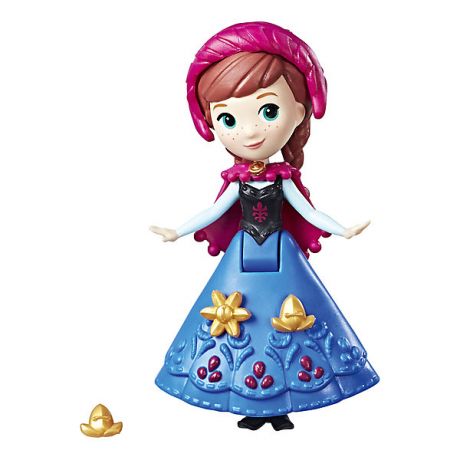 Hasbro Мини-кукла Disney Princess "Холодное сердце", Анна в синем платье