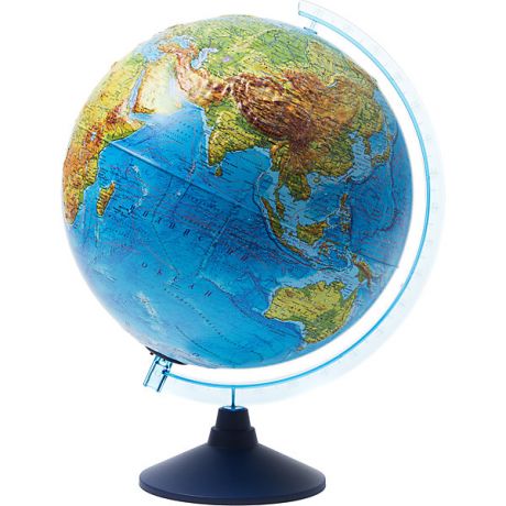 Globen Интерактивный глобус Земли Globen физико-политический рельефный с подсветкой, 320мм