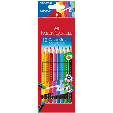 Faber-Castell Цветные карандаши Faber-Castell Grip, 10 цветов