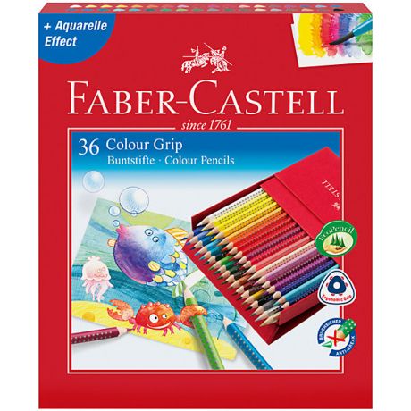 Faber-Castell Цветные карандаши Faber-Castell Grip, 36 цветов
