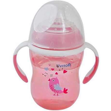 Uviton Baby Поильник-непроливайка Uviton Baby Soft, 250 мл,