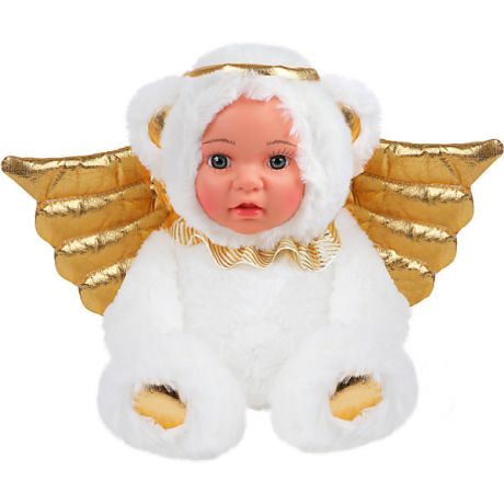 Fluffy Family Мягкая игрушка Fluffy Family "Мой мишка ангелочек", белая