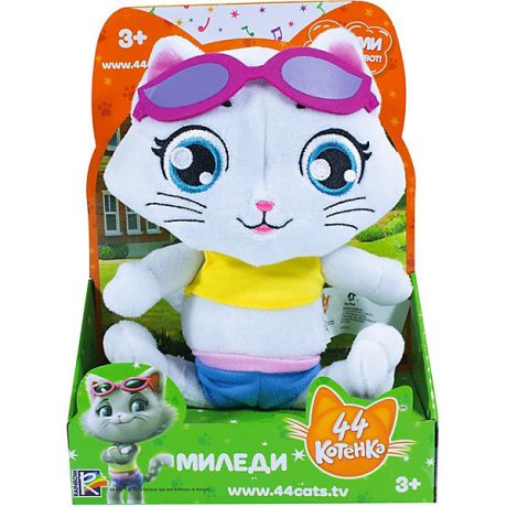 Rainbow Музыкальная мягкая игрушка Rainbow "44 котёнка" Миледи, 20 см