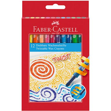 Faber-Castell Восковые карандаши Faber-Castell, 12 цветов