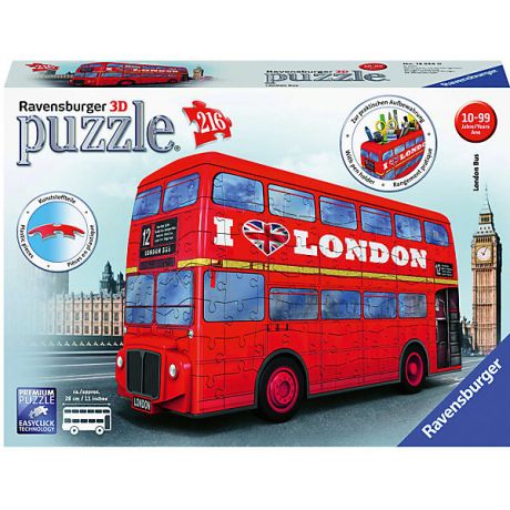 Ravensburger 3D пазл Ravensburger "Лондонский автобус"