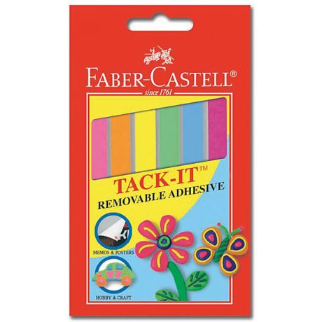 Faber-Castell Снимаемая масса для приклеивания Faber-Castell «Tаck-it», 6 шт