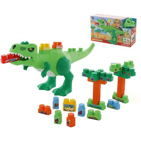 Полесье Игровой набор с конструктором Полесье "Динозавр", 30 элементов