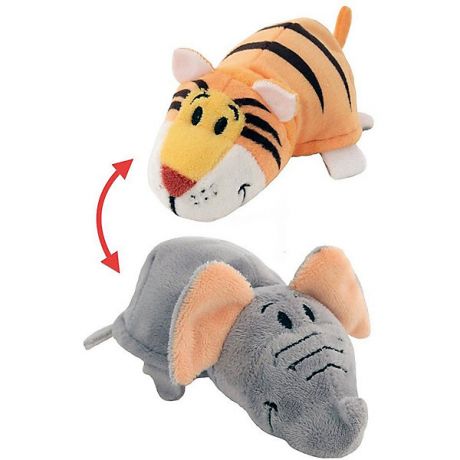 1Toy Мягкая игрушка-вывернушка 1Toy Тигр-Слон, 28 см