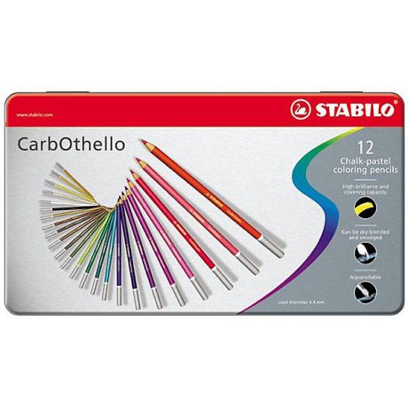 STABILO Набор цветных пастелей Stabilo Carbothello, 36 цв, металл