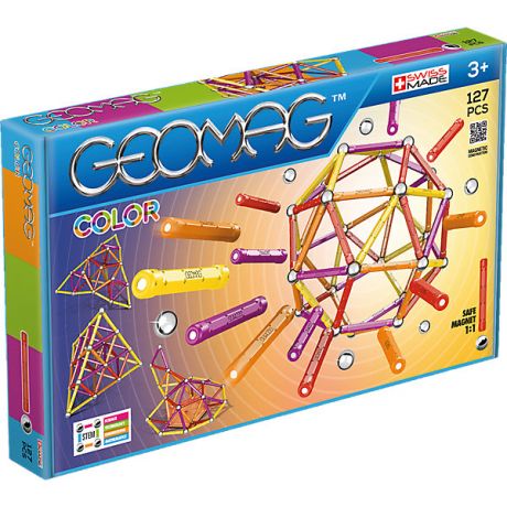 Geomag Магнитный конструктор Geomag Color, 127 деталей