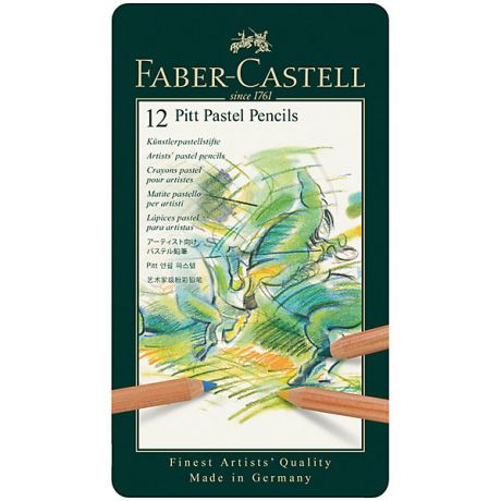 Faber-Castell Пастельные карандаши Faber-Castell Pitt Pastel, 12 цветов