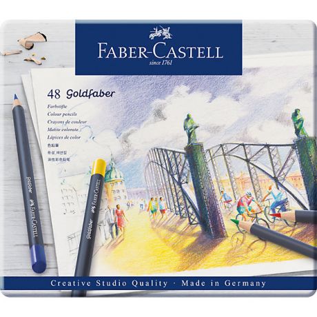 Faber-Castell Карандаши цветные Faber-Castell Goldfaber, 48 цветов