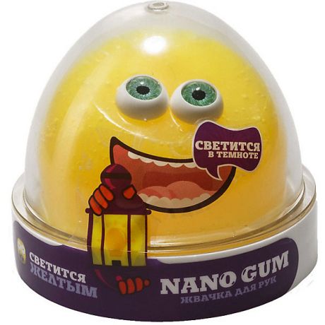 Nano Gum Жвачка для рук Nano Gum Светится в темноте жёлтым, 50 г