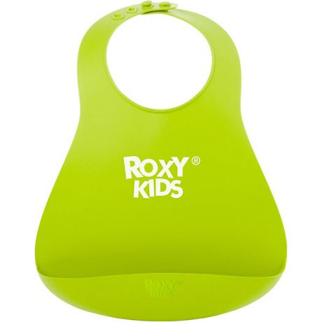 Roxy-Kids Нагрудник Roxy-Kids мягкий, зелёный