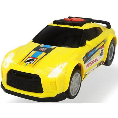 Dickie Toys Машинка Dickie Toys "Рейсинговый автомобиль Nissan GTR", 25,5 см, свет и звук