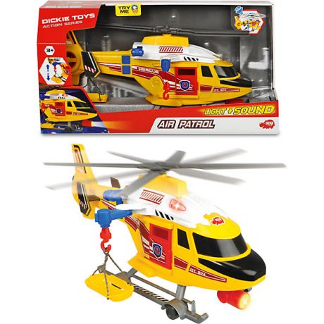 Dickie Toys Спасательный вертолет Dickie Toys, 41см свет и звук