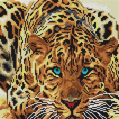 Белоснежка Алмазная мозаика Белоснежка «Леопард», 30х30см