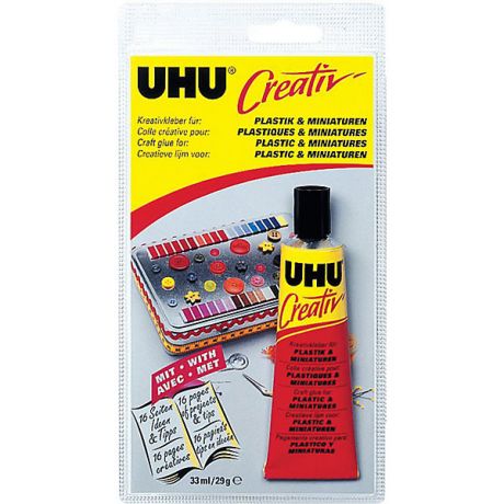 UHU Клей для пластмасс и художественных миниатюр UHU Creativ, 33 мл