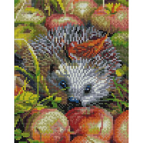 Белоснежка Алмазная мозаика Белоснежка «Яблочный ежик», 20х25 см