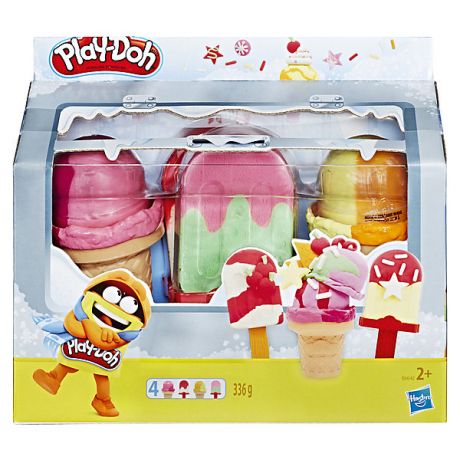 Hasbro Игровой набор Play-Doh Холодильник с мороженым