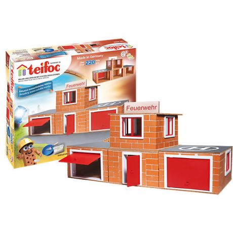 teifoc Строительный набор Teifoc "Пожарное депо", 200 деталей