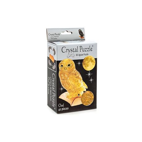 Crystal Puzzle 3D головоломка Сова янтарная