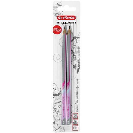 herlitz Herlitz Карандаши чернографитные my pen, 2шт, блистер