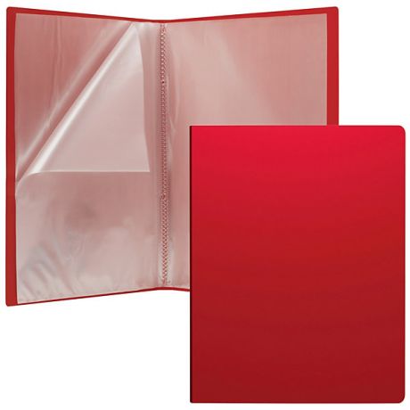 Erich Krause Пластиковая файловая папка Erich Krause Classic c 30 карманами, A4, красная