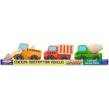 Melissa & Doug Конструктор Melissa & Doug "Классические игрушки", Строительный транспорт