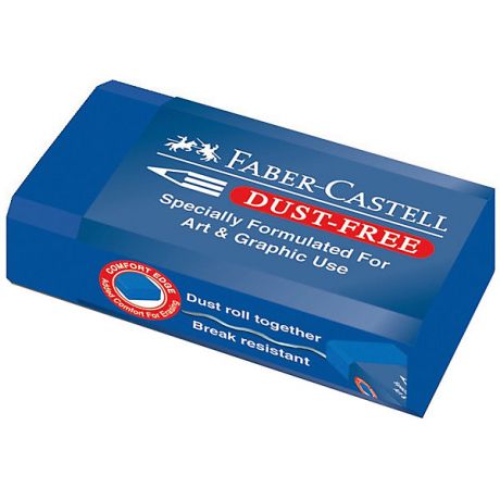 Faber-Castell Ластик Faber-Castell Dust-Free, синий