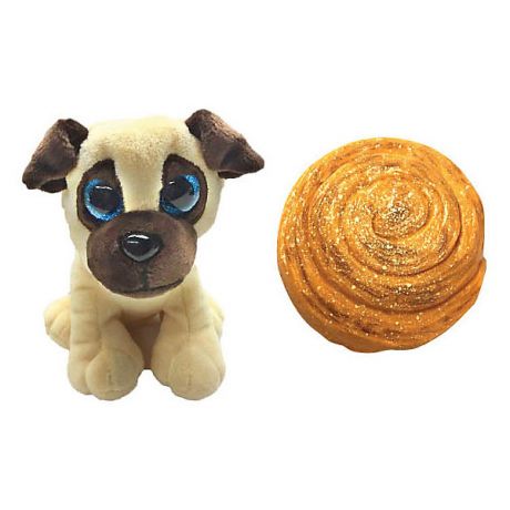 Premium Toys Мягкая игрушка-трансформер Sweet Pups Сладкие щенки, Мопс