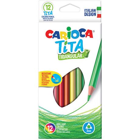 Carioca Набор цветных карандашей Carioca "Tita" трёхгранные, 12 цветов
