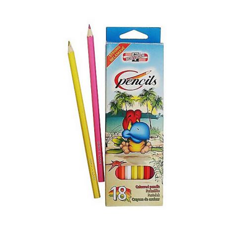 Koh-i-noor Набор цветных карандашей KOH-I-NOOR "Птицы", 18 цветов