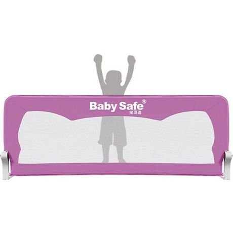 Baby Safe Барьер для кроватки Baby Safe Ушки, 150х42 см, розовый