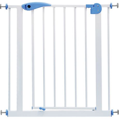 Baby Safe Барьер-калитка для дверного проема Baby Safe XY-008, 75-85 см, белый/синий металл
