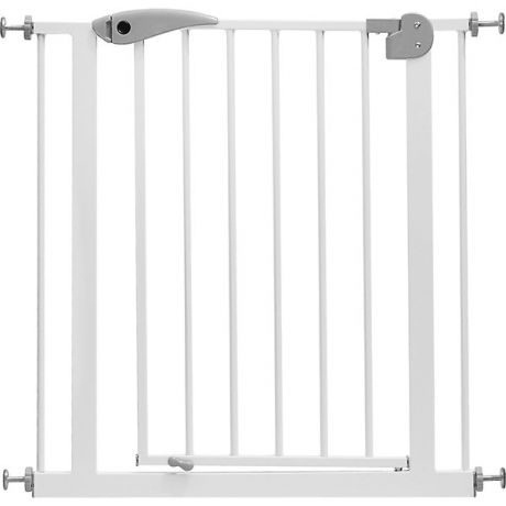 Baby Safe Барьер-калитка для дверного проема Baby Safe XY-008GR, 75-85 см, белый/серый металл