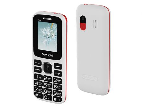 Сотовый телефон MAXVI C26 White-Red