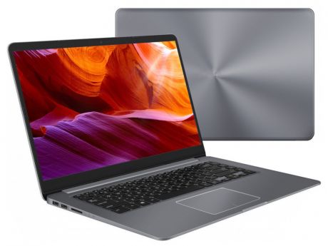 Ноутбук ASUS X510QR-EJ093 Grey 90NB0ME2-M01190 (AMD A10-9620P 2.5 GHz/4096Mb/256Gb SSD/No ODD/AMD Radeon R5 2048Mb/Wi-Fi/Bluetooth/Cam/15.6/1920x1080/Endless OS)