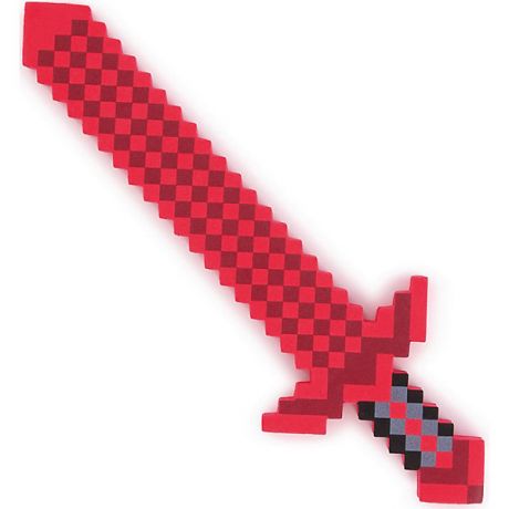 Pixel Crew Пиксельный меч, красный, 75 см, Minecraft