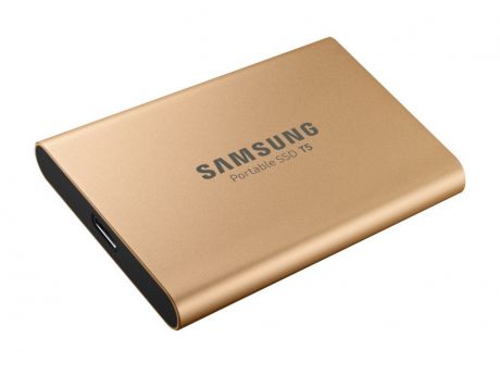 Жесткий диск Samsung Portable SSD T5 500Gb Gold MU-PA500G/WW Выгодный набор + серт. 200Р!!!