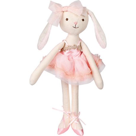 Angel Collection Мягкая игрушка Angel Collection "Зайка тильда", 36 см, бело-розовая
