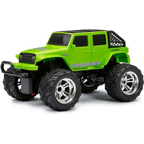 New Bright Машинка New Bright 1:18 РУ Chargers Truck зеленая