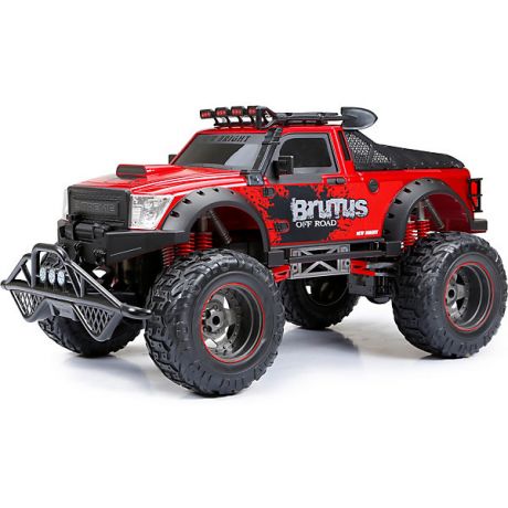 New Bright Радиоуправляемая машинка New Bright Brutus Truck 1:8, красная