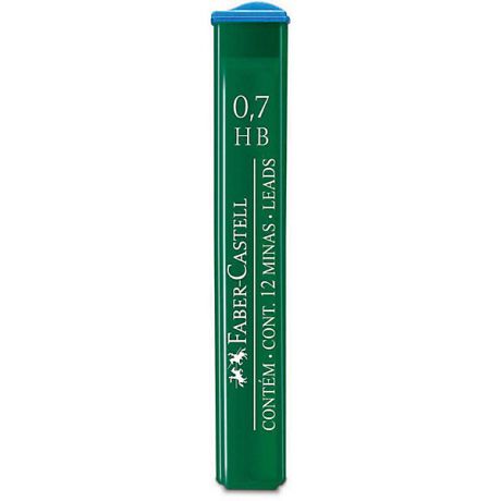 Faber-Castell Грифели для механических карандашей Faber-Castell Polymer, 12 шт., 0,7 мм, HB