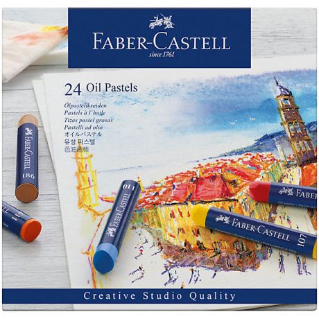 Faber-Castell Пастель масляная Faber-Castell Oil Pastels, 24 цвета