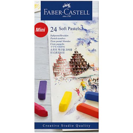 Faber-Castell Пастель Faber-Castell Soft pastels, 24 цвета, мини