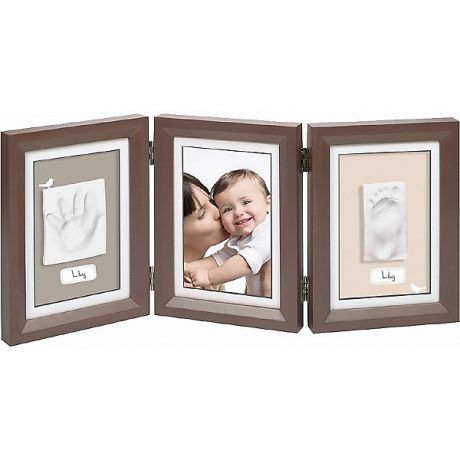 Baby Art Рамка Baby Art "Для слепка и фотографии: классика", тройная, коричневая