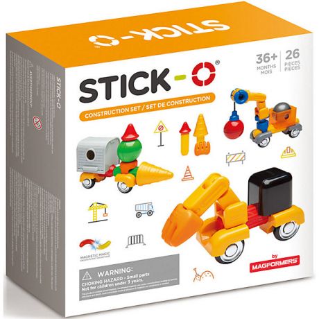 Stick-O Магнитный конструктор Stick-O Construction Set, 902004