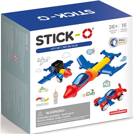 Stick-O Магнитный конструктор Stick-O City Set, 902003